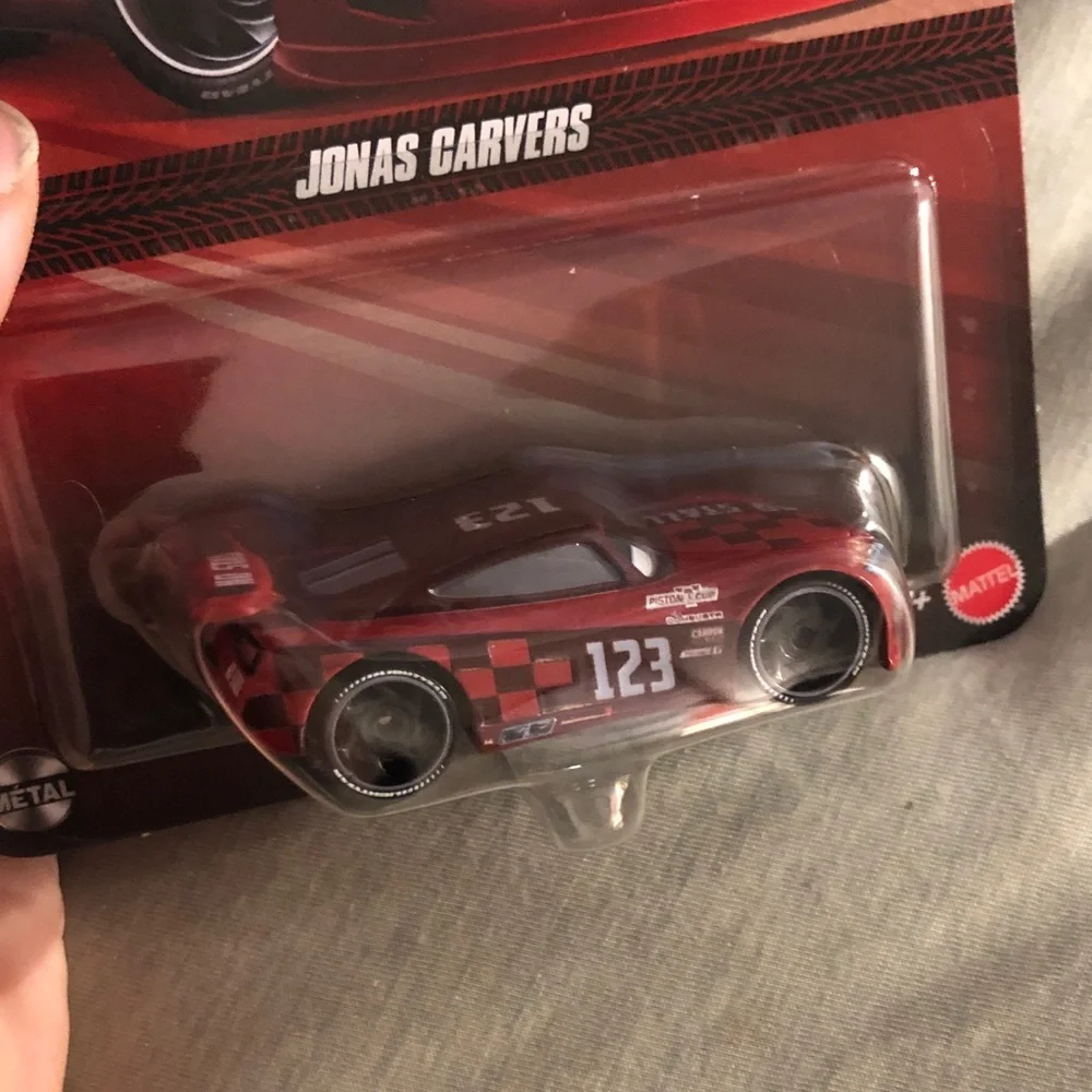 Pixar Cars Jonas Carvers Red Toy Car